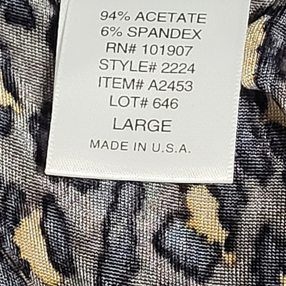Citiknits Leopard Maxi Dress (L) Made in U.S.A. - Picture 6 of 9